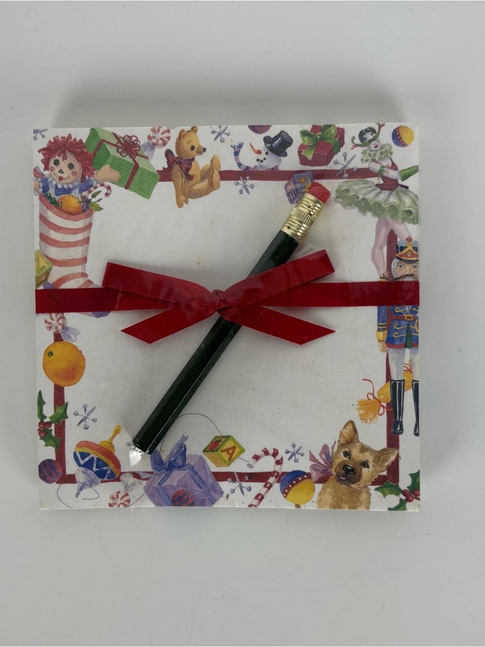 Lady Jayne Ltd. Holiday Toys Square Pad With Pencil